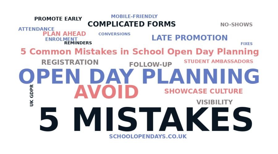 5 Common Mistakes in School Open Day Planning