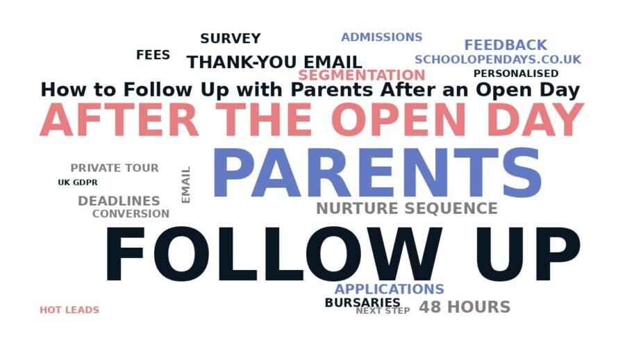 How to Follow Up with Parents After an Open Day